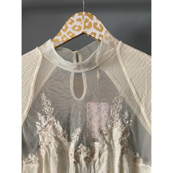 Free People Saheli Blouse Ivory  NWT | Size XS - Picture 6 of 8